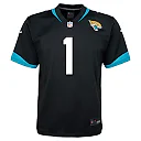 Zennovawear Youth Jacksonville Jaguars Travis Etienne Black Alternate Player Game Jersey