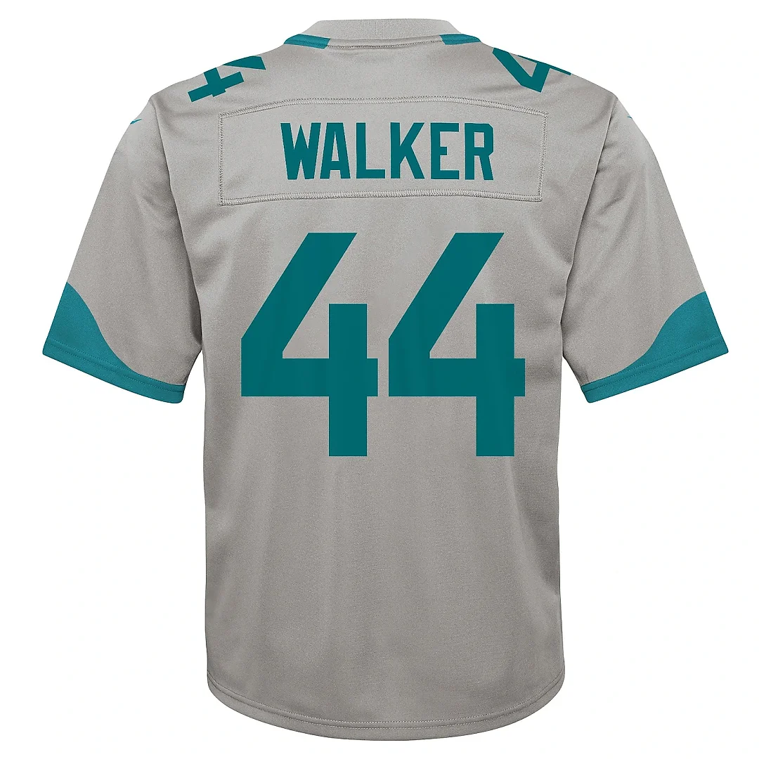 Zennovawear Youth Jacksonville Jaguars Travon Walker Silver Inverted Game Jersey