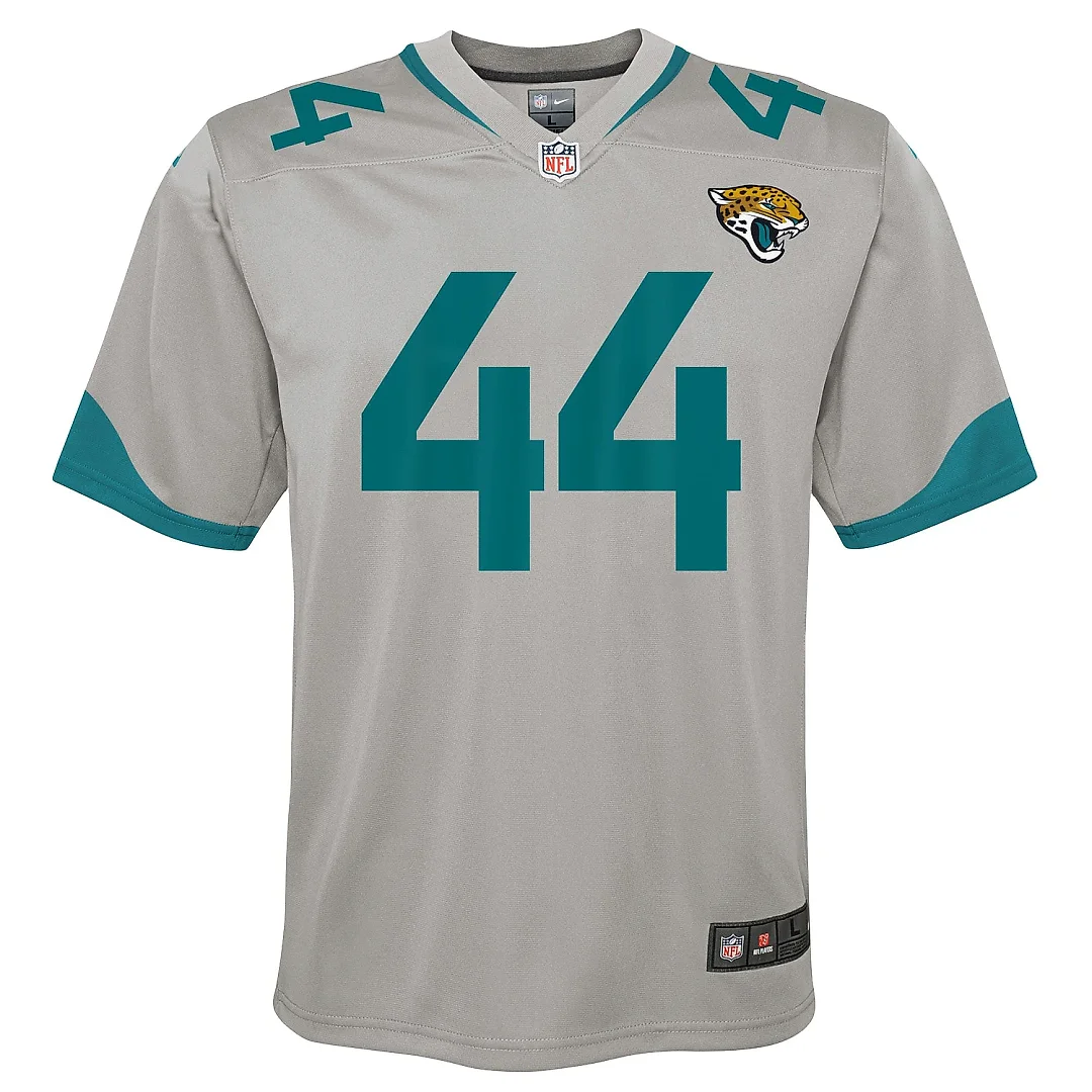 Zennovawear Youth Jacksonville Jaguars Travon Walker Silver Inverted Game Jersey