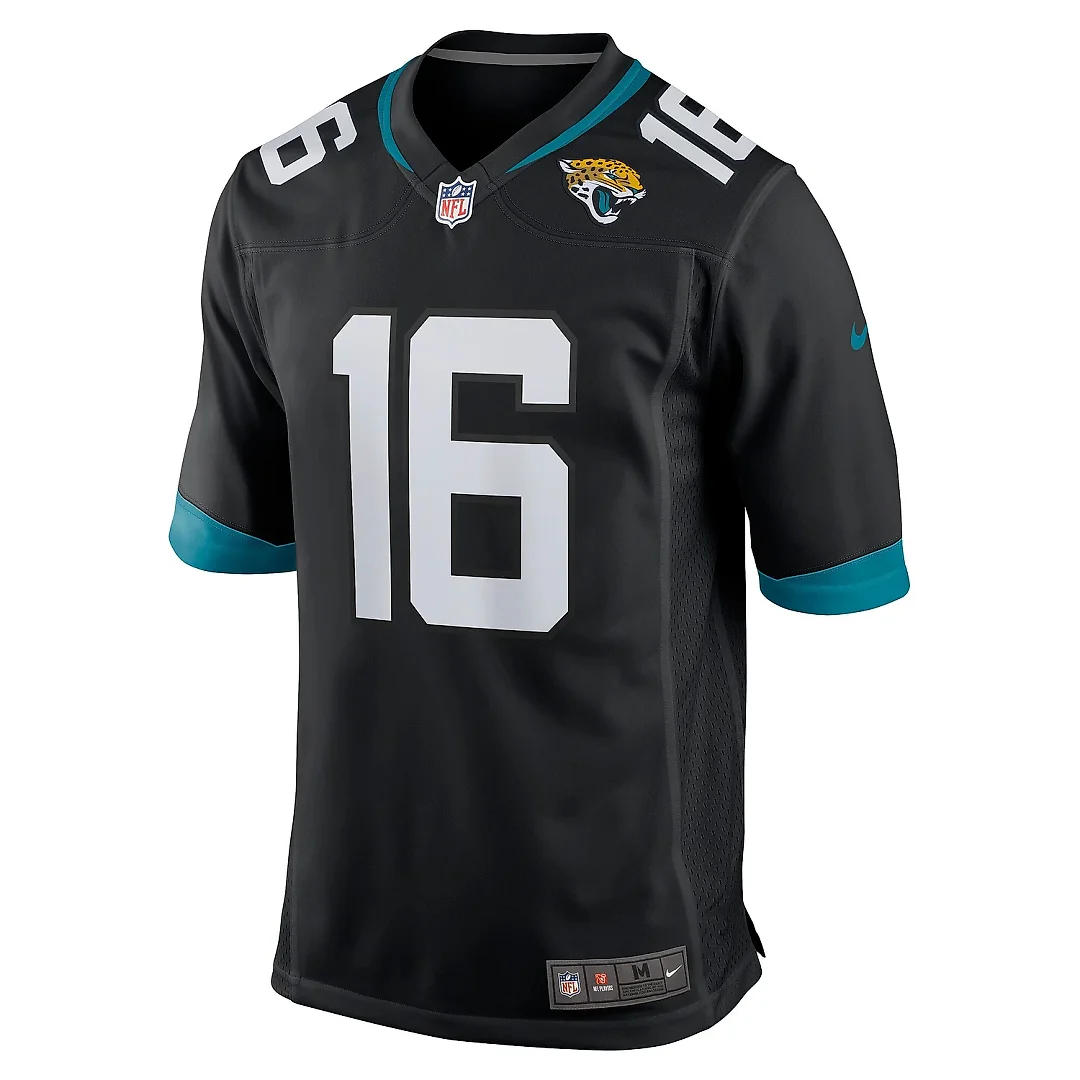 Zennovawear Youth Jacksonville Jaguars Trevor Lawrence Black Game Jersey