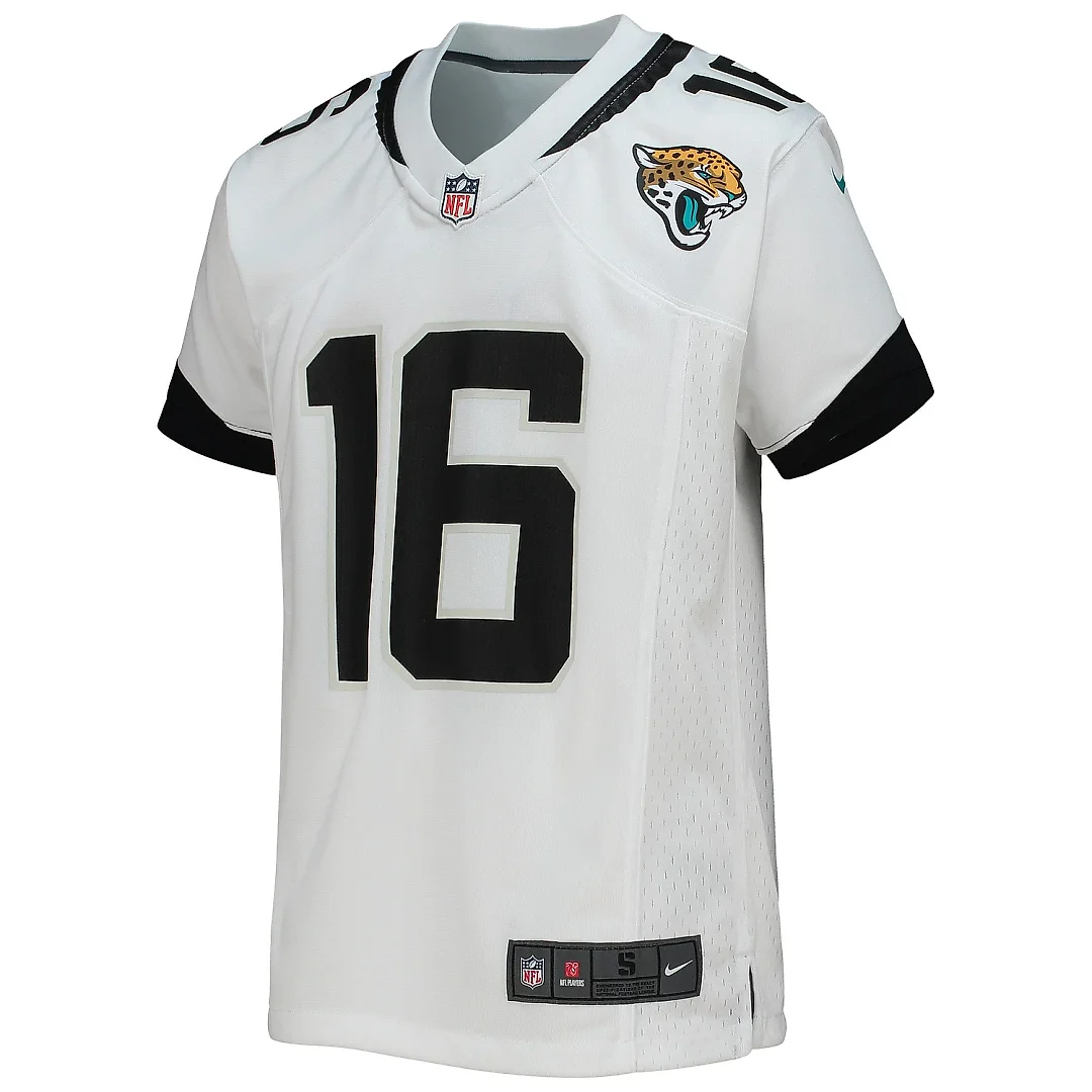 Zennovawear Youth Jacksonville Jaguars Trevor Lawrence White Game Jersey