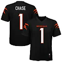 Zennovawear Ja'Marr Chase Cincinnati Bengals Youth Replica Jersey - Black