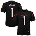 Zennovawear Ja'Marr Chase Cincinnati Bengals Youth Replica Jersey - Black