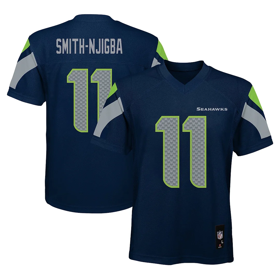 Zennovawear Jaxon Smith-Njigba Seattle Seahawks Youth Replica Jersey - Navy