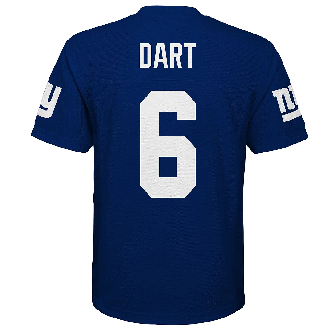 Zennovawear Jaxson Dart New York Giants Youth Replica Jersey - Royal