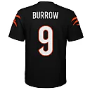 Zennovawear Joe Burrow Cincinnati Bengals Youth Replica Jersey - Black