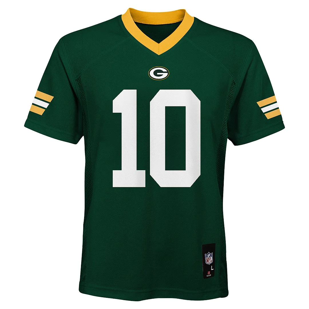 Zennovawear Jordan Love Green Bay Packers Youth Replica Jersey - Green
