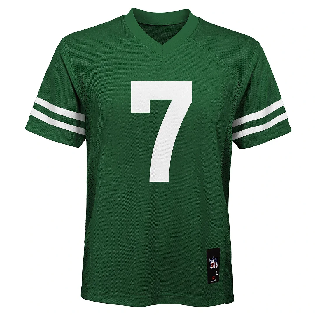 Zennovawear Justin Fields New York Jets Youth Replica Jersey - Green
