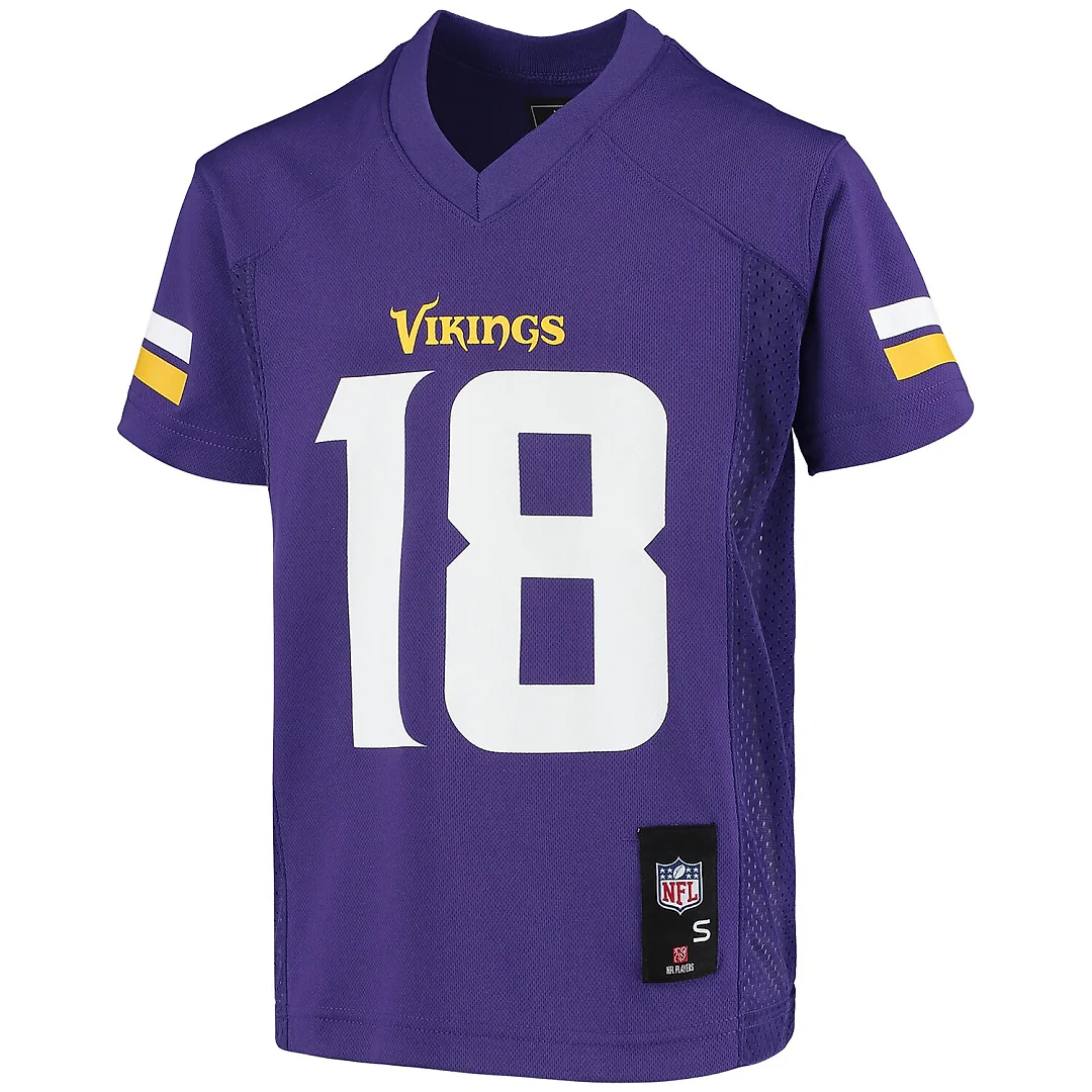 Zennovawear Justin Jefferson Minnesota Vikings Youth Replica Jersey - Purple