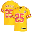 Zennovawear Youth Kansas City Chiefs Clyde Edwards-Helaire Gold Inverted Team Game Jersey