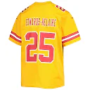Zennovawear Youth Kansas City Chiefs Clyde Edwards-Helaire Gold Inverted Team Game Jersey