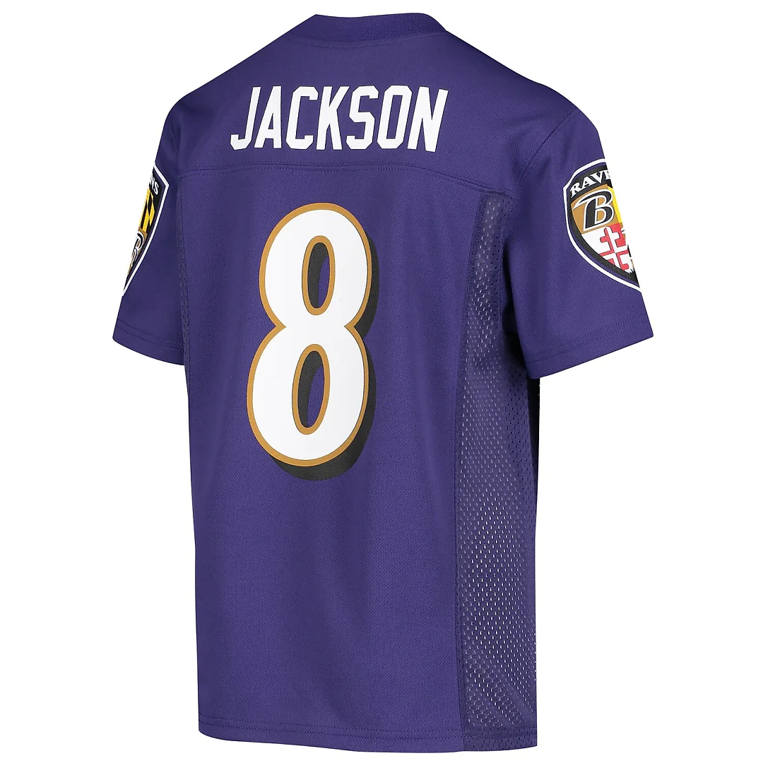 Zennovawear Lamar Jackson Baltimore Ravens Youth Replica Jersey - Purple
