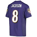 Zennovawear Lamar Jackson Baltimore Ravens Youth Replica Jersey - Purple