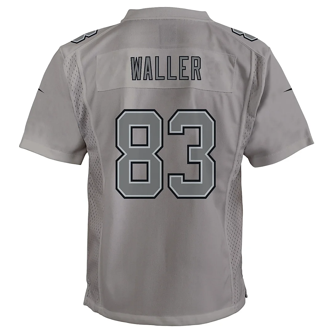 Zennovawear Youth Las Vegas Raiders Darren Waller Gray Atmosphere Game Jersey