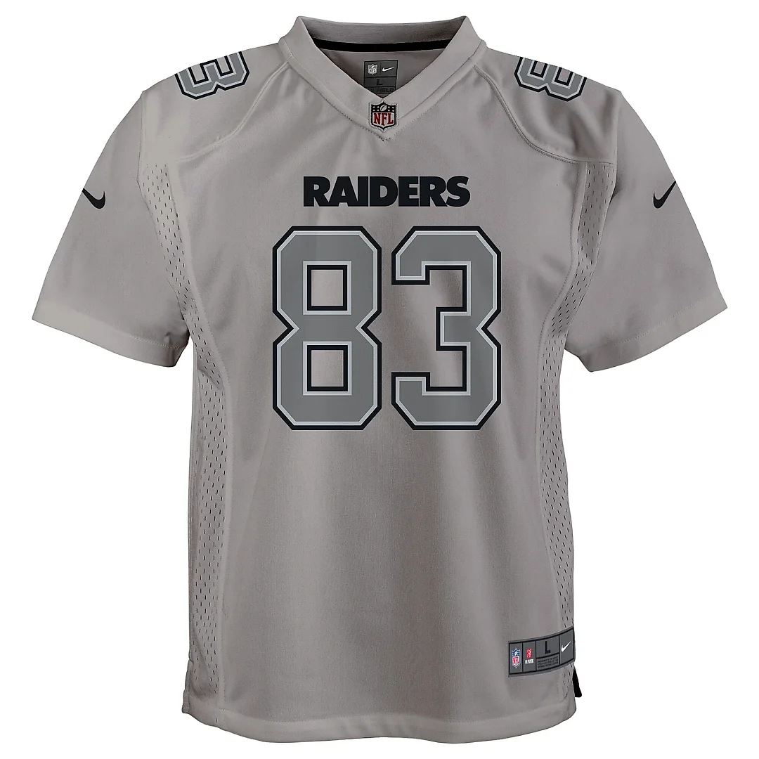 Zennovawear Youth Las Vegas Raiders Darren Waller Gray Atmosphere Game Jersey
