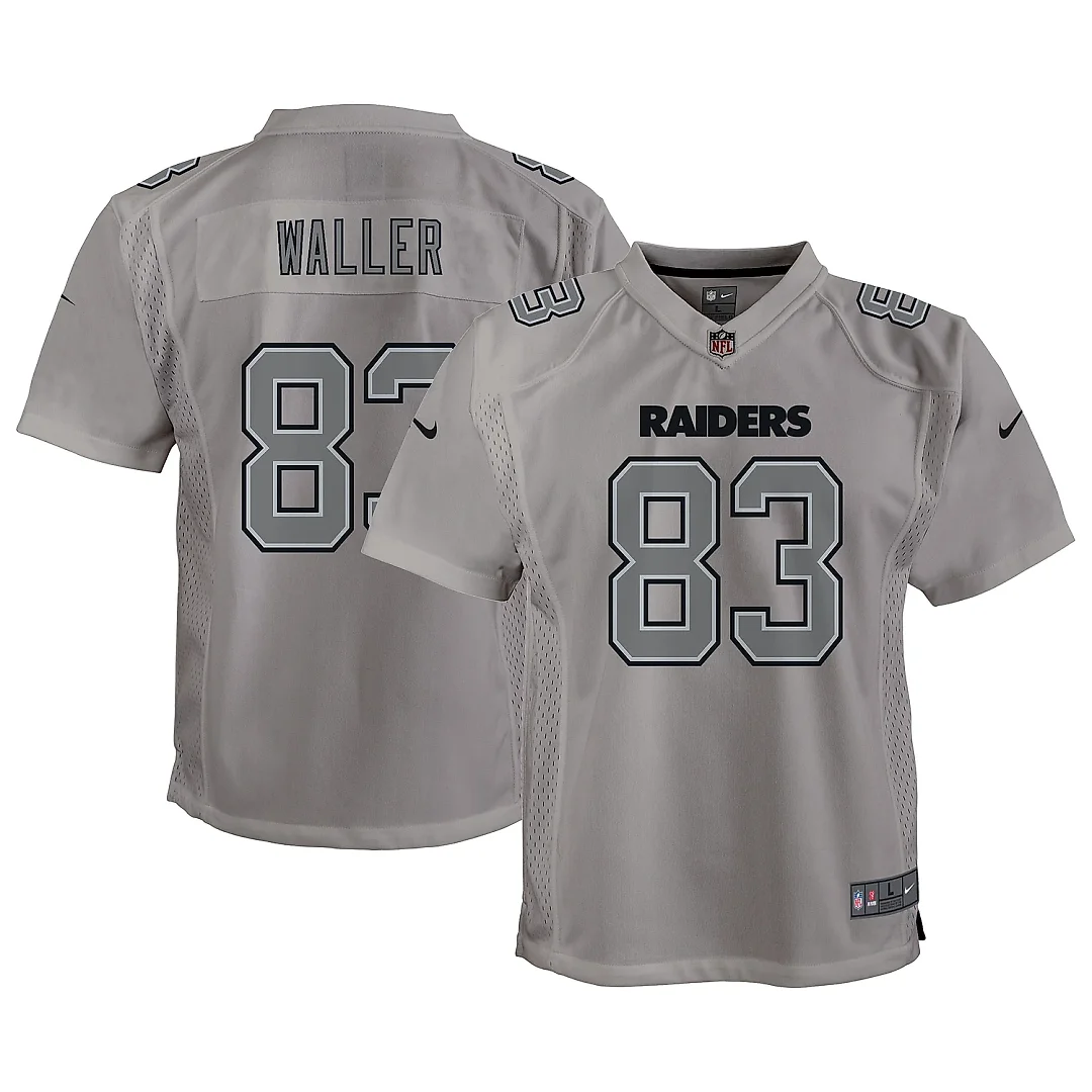 Zennovawear Youth Las Vegas Raiders Darren Waller Gray Atmosphere Game Jersey