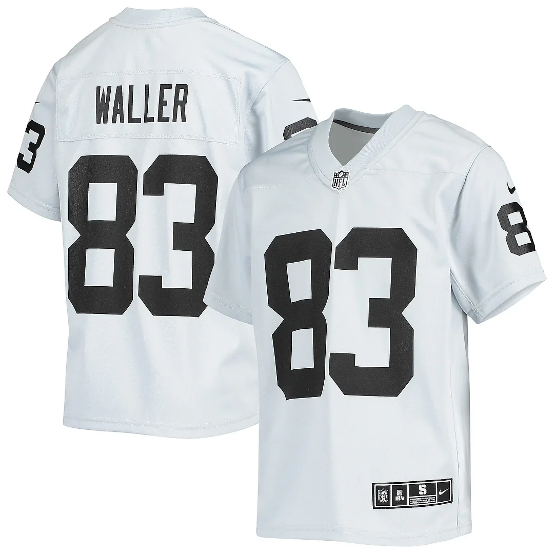 Zennovawear Youth Las Vegas Raiders Darren Waller Silver Inverted Team Game Jersey