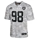 Zennovawear Youth Las Vegas Raiders Maxx Crosby Arctic Camo 2024 Salute to Service Game Jersey