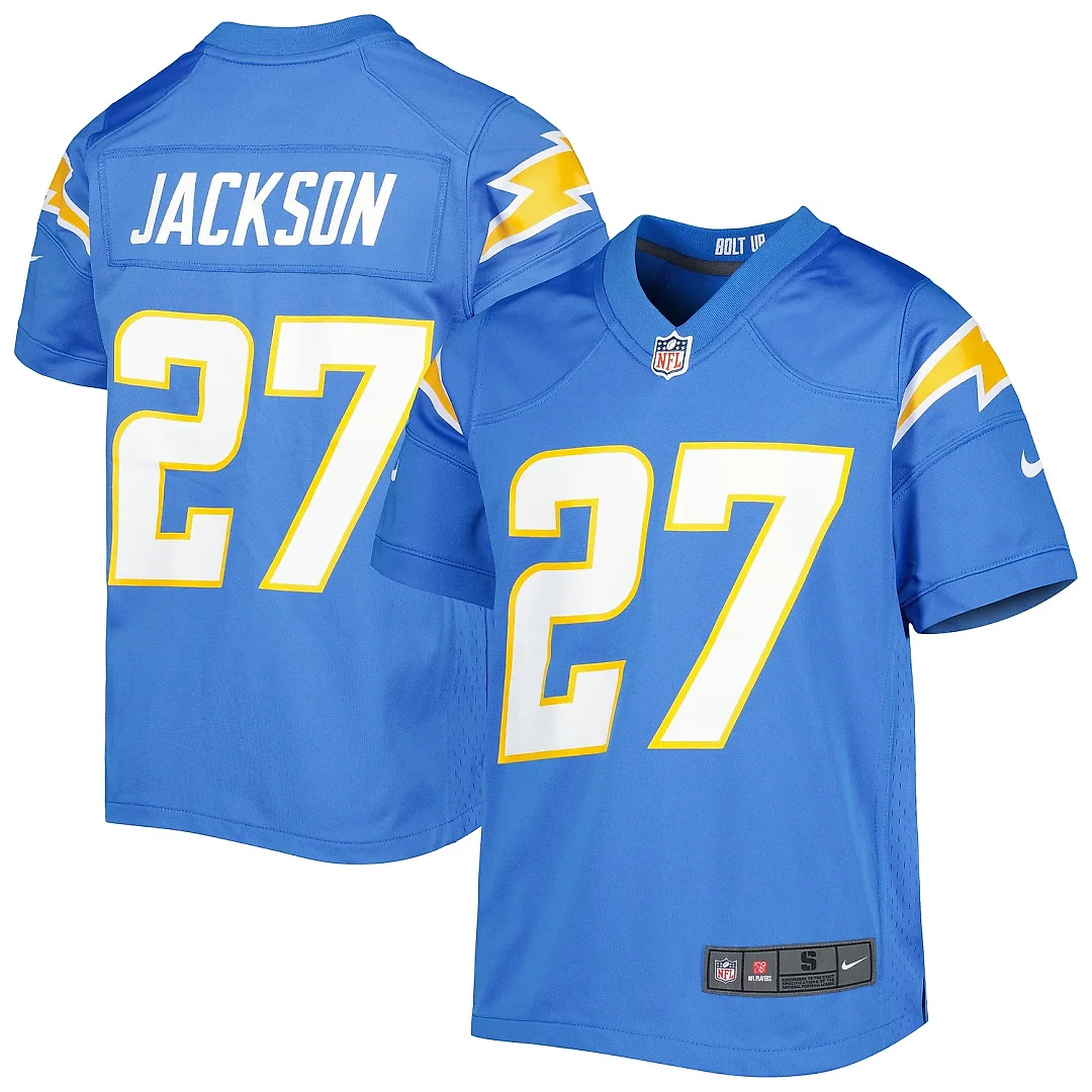 Zennovawear Youth Los Angeles Chargers JC Jackson Powder Blue Game Jersey