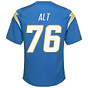 Zennovawear Youth Los Angeles Chargers Joe Alt Powder Blue Player Game Jersey