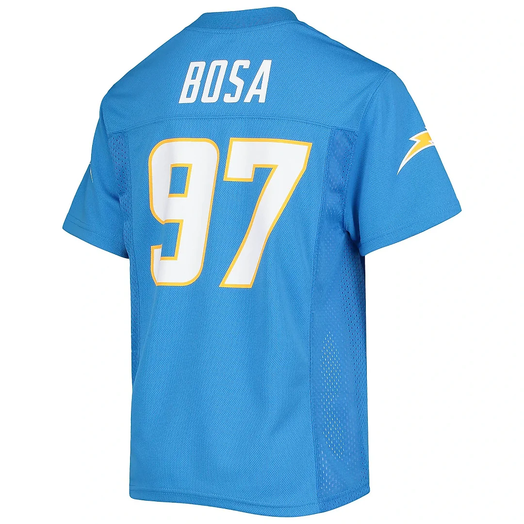 Zennovawear Youth Los Angeles Chargers Joey Bosa Powder Blue Player Jersey
