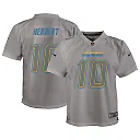 Zennovawear Youth Los Angeles Chargers Justin Herbert Gray Atmosphere Game Jersey