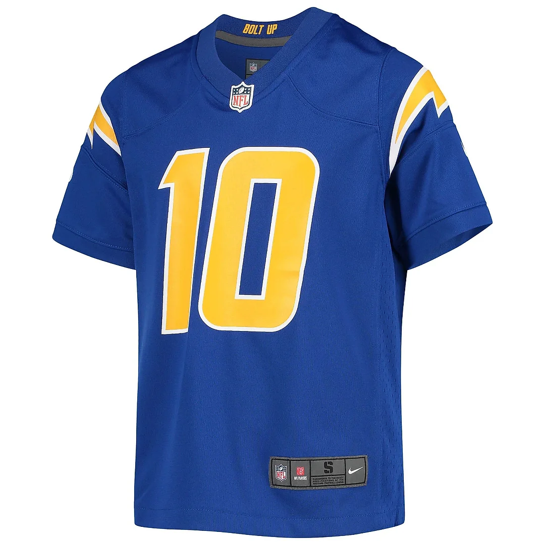Zennovawear Youth Los Angeles Chargers Justin Herbert Royal Game Jersey