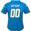 Zennovawear Youth Los Angeles Chargers Powder Blue Custom Game Jersey