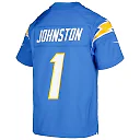 Zennovawear Youth Los Angeles Chargers Quentin Johnston Powder Blue Game Jersey