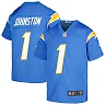 Zennovawear Youth Los Angeles Chargers Quentin Johnston Powder Blue Game Jersey