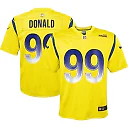 Zennovawear Youth Los Angeles Rams Aaron Donald Gold Inverted Game Jersey