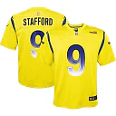 Zennovawear Youth Los Angeles Rams Matthew Stafford Gold Inverted Game Jersey
