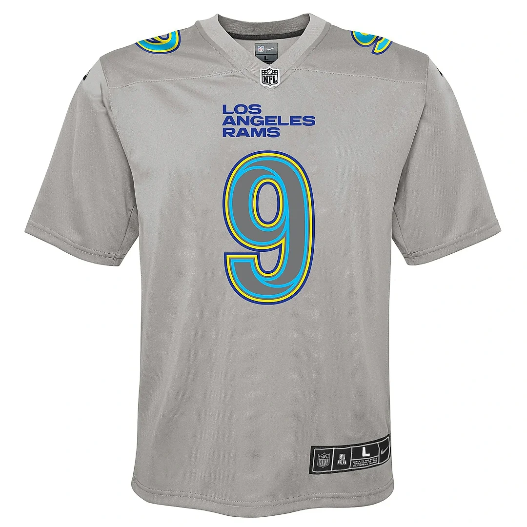 Zennovawear Youth Los Angeles Rams Matthew Stafford Gray Atmosphere Game Jersey