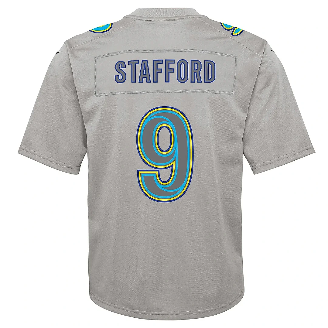 Zennovawear Youth Los Angeles Rams Matthew Stafford Gray Atmosphere Game Jersey