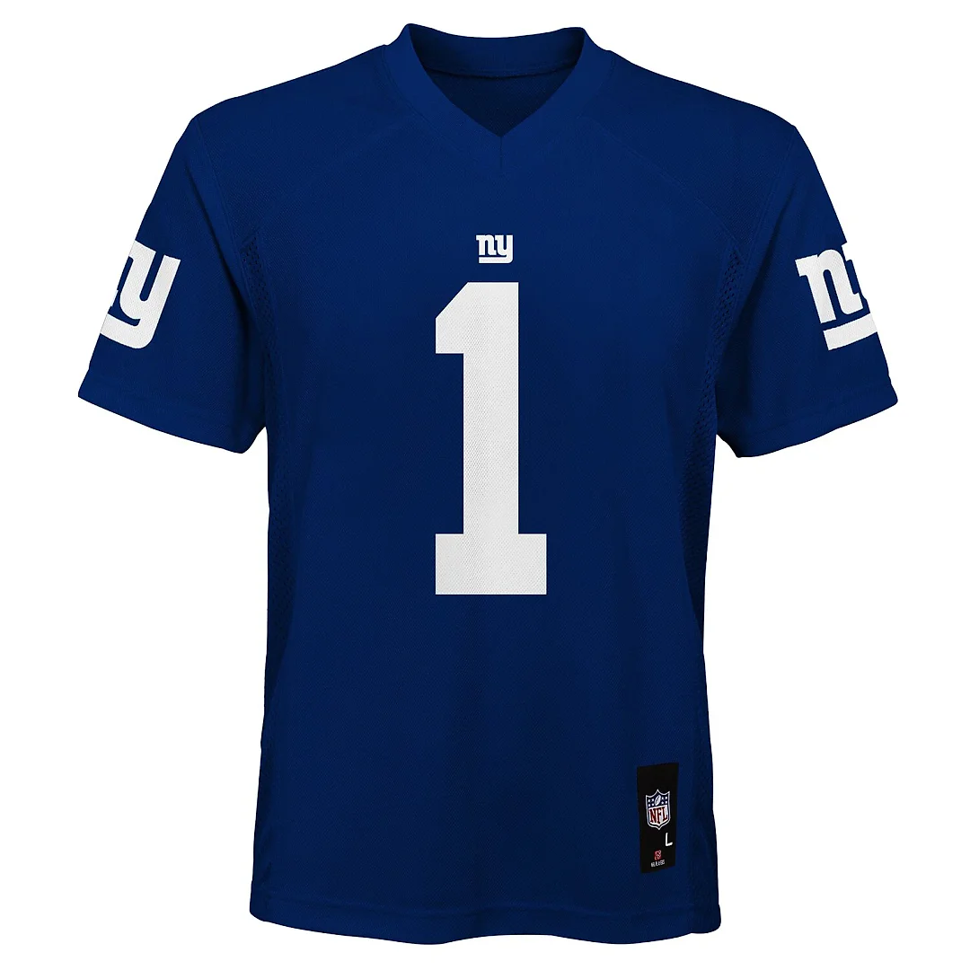Zennovawear Malik Nabers New York Giants Youth Replica Jersey - Royal