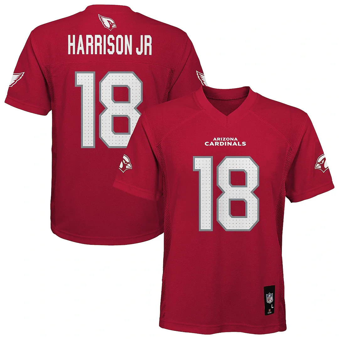 Zennovawear Marvin Harrison Jr. Arizona Cardinals Youth Replica Jersey - Cardinal