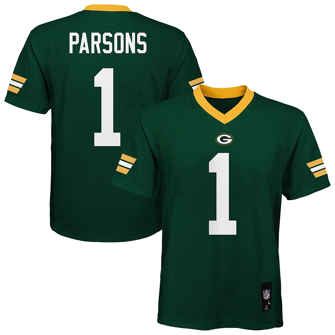 Zennovawear Micah Parsons Green Bay Packers Youth Replica Jersey - Green