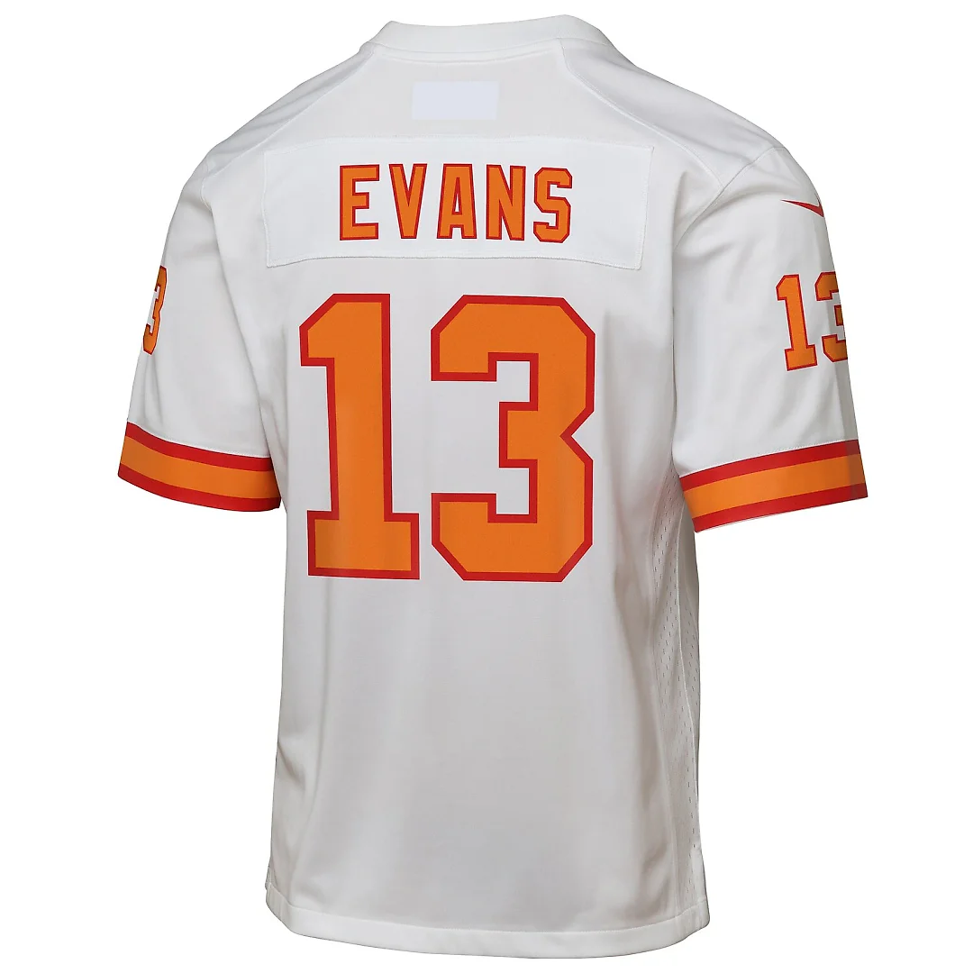Zennovawear Mike Evans '76 Tampa Bay Buccaneers Youth Game Jersey - White