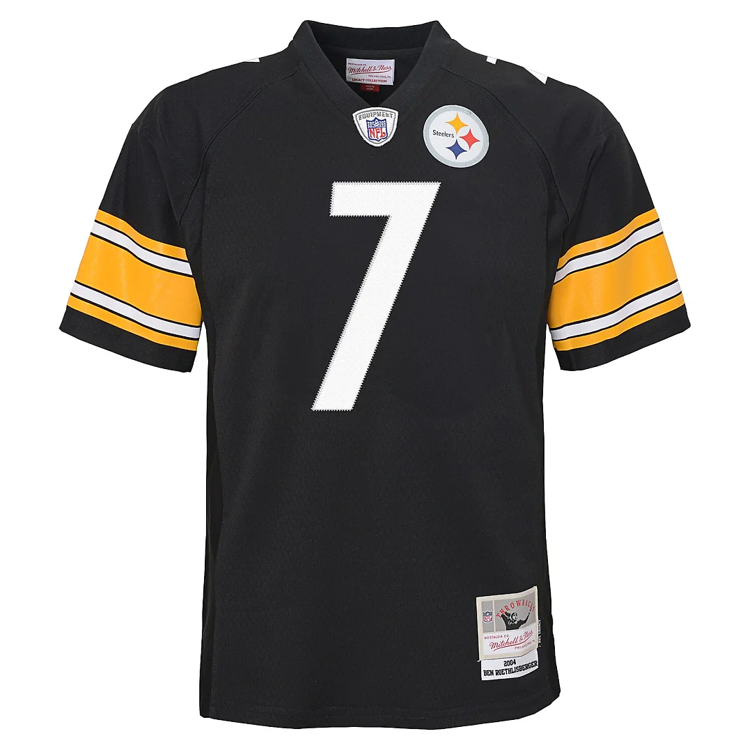 Zennovawear Ben Roethlisberger Pittsburgh Steelers Youth 2004 Legacy Replica Jersey - Black