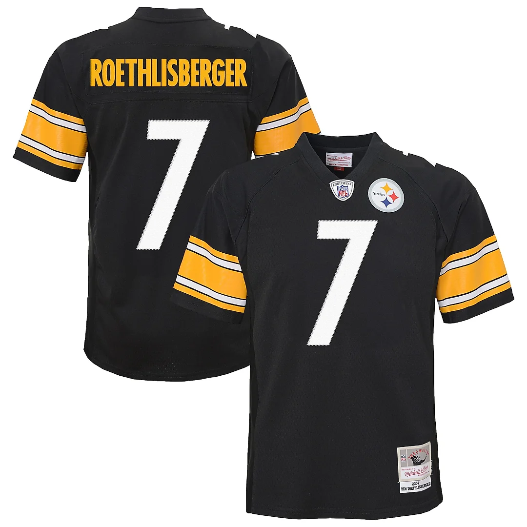 Zennovawear Ben Roethlisberger Pittsburgh Steelers Youth 2004 Legacy Replica Jersey - Black