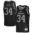 Zennovawear Bo Jackson Las Vegas Raiders Youth Retired Player NFL Basketball Fashion Jersey - Black