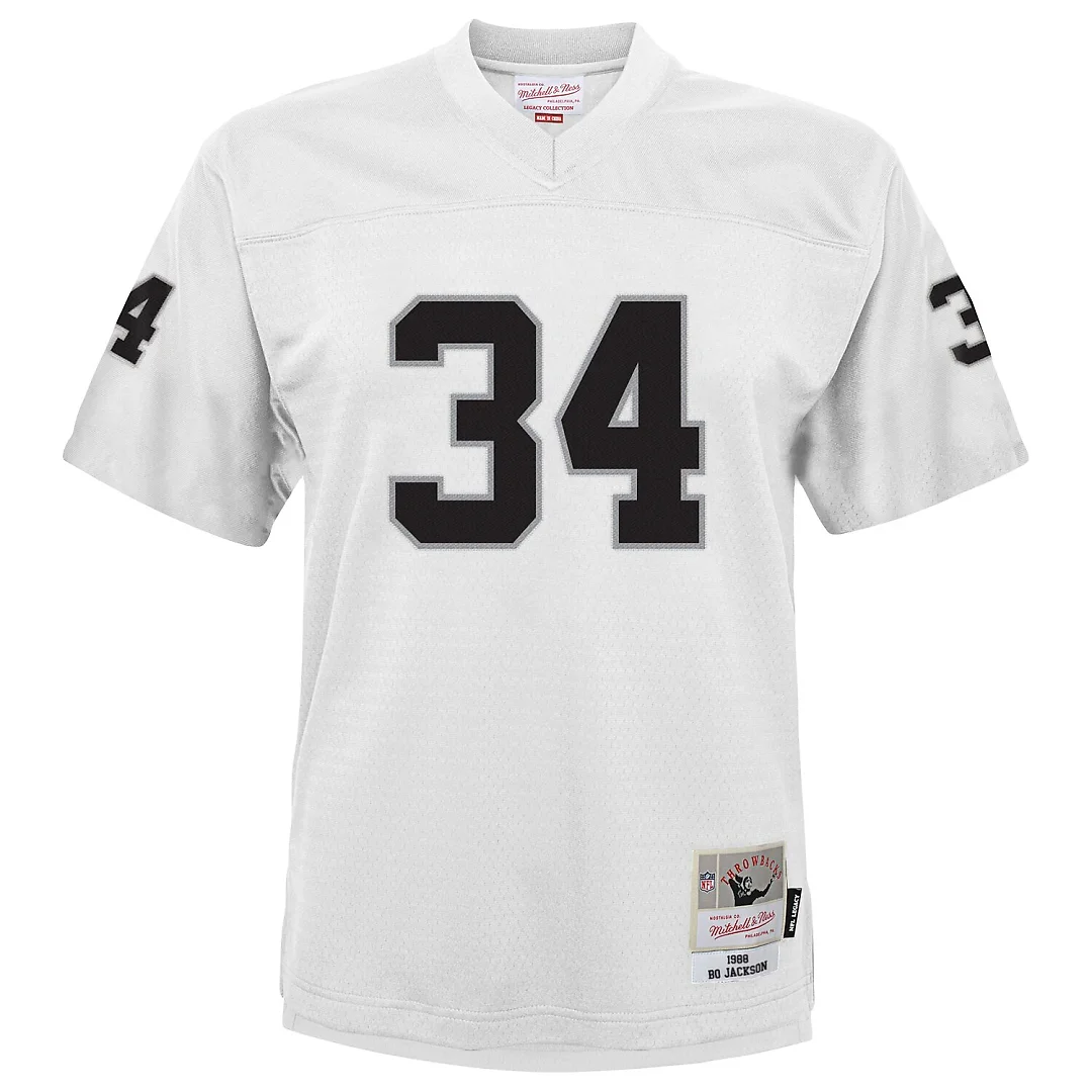 Zennovawear Bo Jackson Las Vegas Raiders Youth 1988 Retired Player Legacy Jersey - White