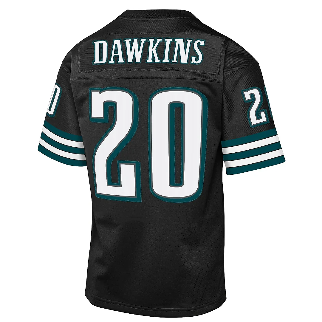 Zennovawear Brian Dawkins Philadelphia Eagles Youth 2004 Throwback Fashion Jersey - Black