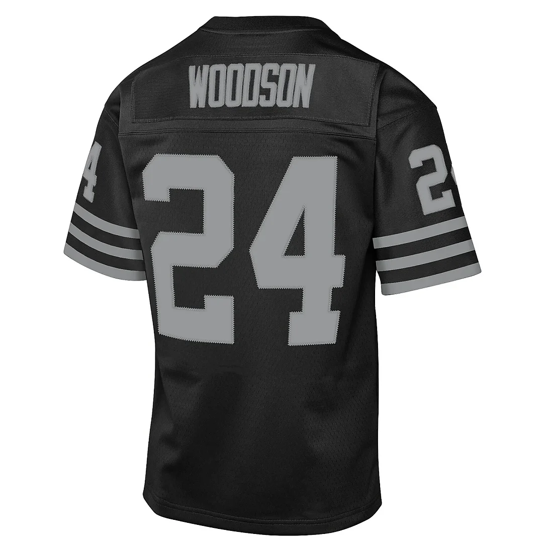 Zennovawear Charles Woodson Las Vegas Raiders Youth 1998 Throwback Fashion Jersey - Black