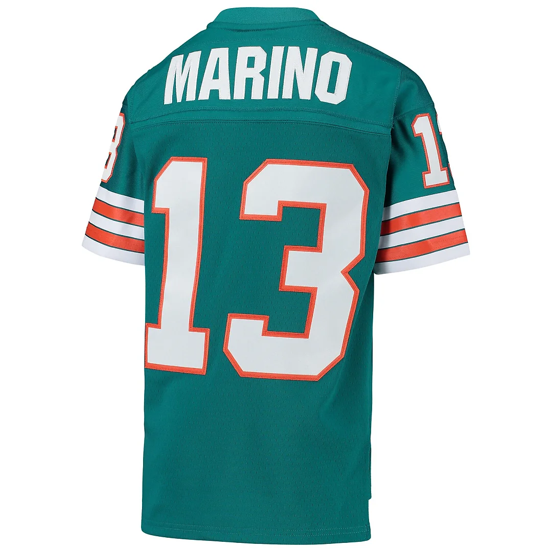Zennovawear Dan Marino Miami Dolphins Youth 1984 Legacy Retired Player Jersey - Aqua