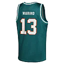 Zennovawear Dan Marino Miami Dolphins Youth Retired Player NFL Basketball Fashion Jersey - Aqua