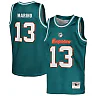 Zennovawear Dan Marino Miami Dolphins Youth Retired Player NFL Basketball Fashion Jersey - Aqua