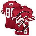 Zennovawear Jerry Rice San Francisco 49ers Youth 1990 Throwback Fashion Jersey - Scarlet