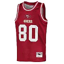 Zennovawear Jerry Rice San Francisco 49ers Youth Retired Player NFL Basketball Fashion Jersey - Scarlet