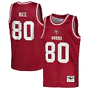Zennovawear Jerry Rice San Francisco 49ers Youth Retired Player NFL Basketball Fashion Jersey - Scarlet